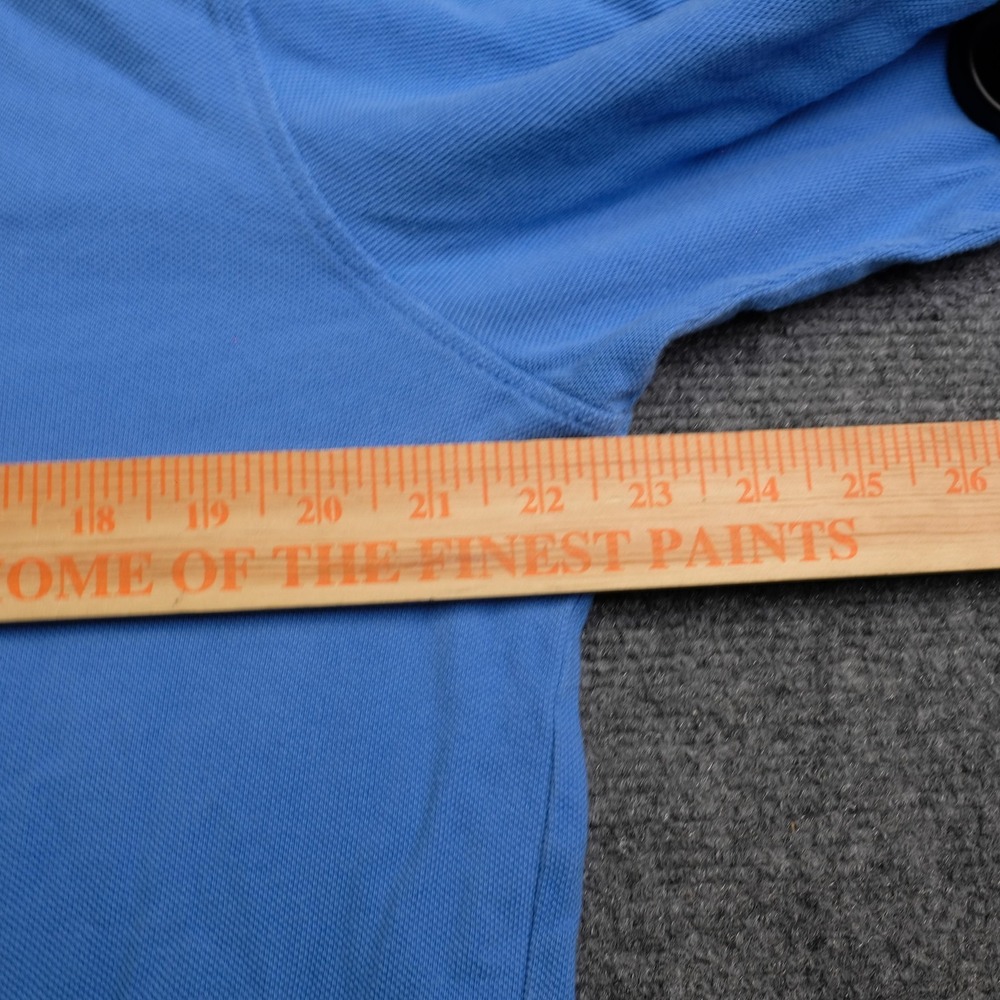 Vintage J Crew Rugby Polo Shirt Mens L Blue Long Sleeve Cotton Oarsman Casual - Picture 7 of 10